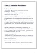Lifestyle Medicine&colon; Final Exam Questions with Correct Answers