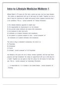 ONE&colon; Introduction to Lifestyle Medicine Questions with correct answers