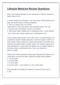 Lifestyle Medicine Review Questions with correct answers