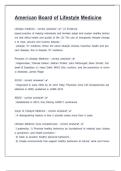 American Board of Lifestyle Medicine Exam Questions And Answers
