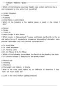 American Board of Lifestyle Medicine Exam Questions And Answers COMPLETE PACKAGE DEAL &excl;&excl;&excl;&excl;&excl;&excl;&excl;