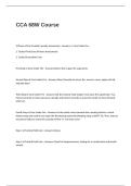 CCA 68W Course Test Questions and Answers