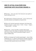 HKIN 191 ACTUAL EXAM PAPER 2026 QUESTIONS WITH SOLUTIONS GRADED A&plus;