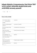Milady Esthetics Comprehensive Test EXAM TEST WITH LATEST UPDATED &lpar;QUESTIONS AND ANSWERS&rpar; already passed&excl;&excl;