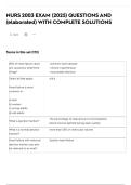 NURS 2003 EXAM &lpar;2025&rpar; QUESTIONS AND &lpar;elaborated&rpar; WITH COMPLETE SOLUTIONS