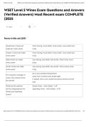 WSET Level 2 Wines Exam Questions and Answers &lpar;Verified Answers&rpar; Most Recent exam COMPLETE &lpar;2025