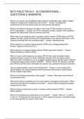 NCTI FIELD TECH II - III CONVENTIONAL &ndash; QUESTIONS & ANSWERS
