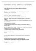 NCTI INSTALLER TECH QUESTIONS AND ANSWERS