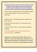 HESI MEDICAL SURGICAL RN PRACTICE EXAM TEST BANK LATEST  2025&sol;2026 ACTUAL EXAM WITH COMPLETE QUESTIONS AND  CORRECT DETAILED ANSWERS &lpar;100&percnt; VERIFIED ANSWERS&rpar;  &vert;ALREADY GRADED A&plus;&vert; &vert;&vert;PROFESSOR VERIFIED&vert;&vert; &vert;&vert;BRANDNEW&excl;&excl;&excl;&vert;&vert; 