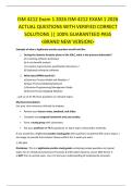 ISM 4212 Exam 1 2026 ISM 4212 EXAM 1 2026  ACTUAL QUESTIONS WITH VERIFIED CORRECT  SOLUTIONS &vert;&vert; 100&percnt; GUARANTEED PASS  <BRAND NEW VERSION> 