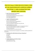 ISM 4212 Exam 2 2026 ISM 4212 EXAM 2 2026  ACTUAL QUESTIONS WITH VERIFIED CORRECT  SOLUTIONS &vert;&vert; 100&percnt; GUARANTEED PASS  <BRAND NEW VERSION>
