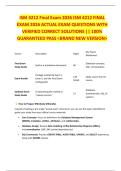 ISM 4212 Final Exam 2026 ISM 4212 FINAL  EXAM 2026 ACTUAL EXAM QUESTIONS WITH  VERIFIED CORRECT SOLUTIONS &vert;&vert; 100&percnt;  GUARANTEED PASS <BRAND NEW VERSION>