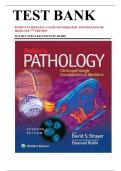 test bank for rubins pathology clinicopathologic foundations of medicine 7th edition by david&lowbar;s&period;&lowbar;strayer emanuel rubin&period;