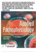 Applied Pathophysiology for the Advanced Practice Nurse – 1st Edition (Dlugasch & Story) | Complete Test Bank Overview
