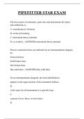 PIPEFITTER STAR EXAM QUESTIONS AND ANSWERS 2026