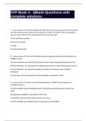 CFP Book 4 - QBank Questions with complete solutions