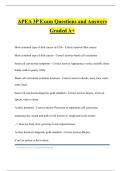 APEA 3P Exam Questions and Answers Graded A&plus;
