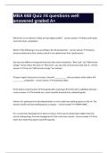 MBA 658 Quiz #4 questions well answered graded A+