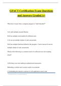 GFACT Certification Exam Questions and Answers Graded A&plus;