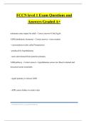 FCCN level 1 Exam Questions and Answers Graded A&plus;
