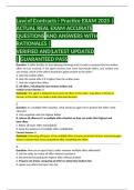 LAW OF CONTRACTS PRACTICE EXAM CHAMPIONS  QUESTIONS AND ANSWERS WITH SOLUTIONS