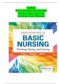 Davis Advantage Basic Nursing 3rd Edition Test Bank &vert; Treas Wilkinson &vert; Thinking&comma; Doing & Caring