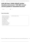 NUR 452 Exam 1 &lpar;2025&rpar; UPDATE Verified Questions And Answers &vert; With 100&percnt; Correct Answers graded A&plus; Guaranteed Success&excl;&excl;