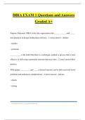 DBIA EXAM 1 Questions and Answers Graded A+