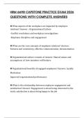 CAPSTONE HRM 6698 EXAM 2025 QUESTIONS AND ANSWERS
