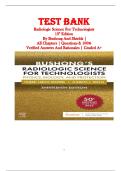 Bushong Radiologic Science for Technologists 13th Edition Test Bank