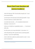 Basset Final Exam Questions and Answers Graded A&plus;