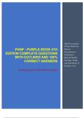 PHNP - PURPLE BOOK 4TH EDITION COMPLETE QUESTIONS WITH OUTLINED AND 100&percnt; CORRECT ANSWERS &vert;&vert; VERIFIED EXAM QUESTIONS