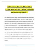 AHIP FINAL EXAM&comma; PRACTICE EXAM AND STUDY GUIDE Questions and Answers Graded A&plus;