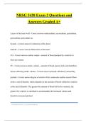 NRSG 3420 Exam 2 Questions and Answers Graded A&plus;