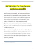 NRP 8th Edition Test Exam Questions and Answers Graded A&plus;