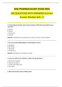 HESI PHARMACOLOGY EXAM 2026 COMPLETE QUESTIONS WITH DETAILED ANSWERS