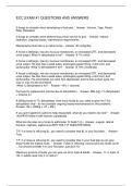 ECC EXAM -1 QUESTIONS AND ANSWERS