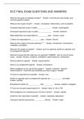ECC FINAL EXAM QUESTIONS AND ANSWERS