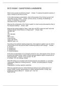 ECC EXAM 1 QUESTIONS & ANSWERS