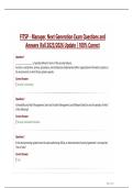 FITSP - Manager&comma; Next Generation Exam Questions and Answers &vert;Fall 2025&sol;2026 Update &vert; 100&percnt; Correct