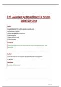 FITSP - Auditor Exam Questions and Answers &vert;Fall 2025&sol;2026  Update &vert; 100&percnt; Correct