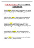 CHAM Medicare Exam Questions And 100&percnt; Correct Answers