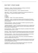 ECC TEST 1 STUDY GUIDE
