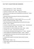 ECC TEST 3 QUESTIONS AND ANSWERS