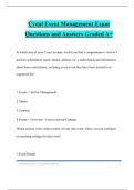 Cvent Event Management Exam Questions and Answers Graded A&plus;