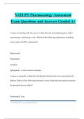 VATI PN Pharmacology Assessment Exam Questions and Answers Graded A&plus;