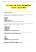 CBCS NHA EXAM 2026 COMPLETE QUESTIONS WITH EXPLANATIONS