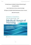 Test Bank for Brunner & Suddarth&rsquo;s Medical-Surgical Nursing &ndash; 15th Edition &lpar;Chapters 1&ndash;68&rpar; with Verified Q&A and Rationales