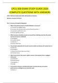 CPCU 500 EXAM STUDY GUIDE 2026 COMPLETE QUESTIONS WITH ANSWERS