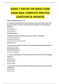 SERIES 7 EXAM 2026 COMPLETE STUDY QUESTIONS WITH CORRECT ANSWERS